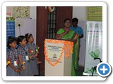 Welcome address given by Sree Shanthi Anand Vidyalaya school Coordinator